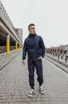 Мужской костюм демисезонный куртка и штаны Intruder Softshell Easy 0018 L (48) Синий (IN - 0018/3 C)