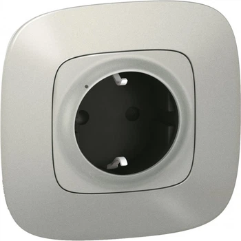 Умная розетка 2К+З 16А 230В Legrand Valena Allure with Netatmo Алюминий (752794)