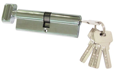 Цилиндровый механизм USK ZCi-100 (50x50) ключ/поворотник Никель