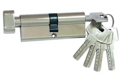 Цилиндровый механизм USK ZCi-80 (40x40) ключ/поворотник Никель
