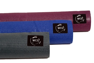 Коврик для йоги WCG M6 PVC 3.5 мм (синий) — 173×61 см