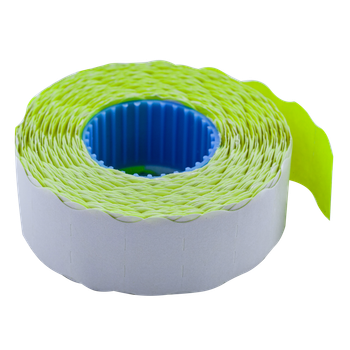 Цінник Buromax 22*12мм фігурний 12м 500шт Жовтий (BM.281201-08)