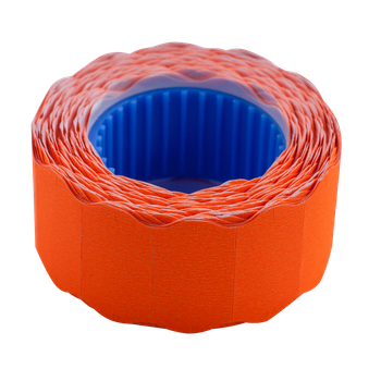 Цінник Buromax 22*12мм фігурний 6м 500шт Помаранчевий (BM.282201-11)