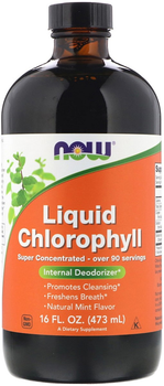 Натуральная добавка Now Foods Liquid Chlorophyll мятный вкус 473 мл