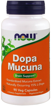 Мукуна Жгучая, Dopa Mucuna, натуральная добавка Now Foods 90 капсул (733739030924)
