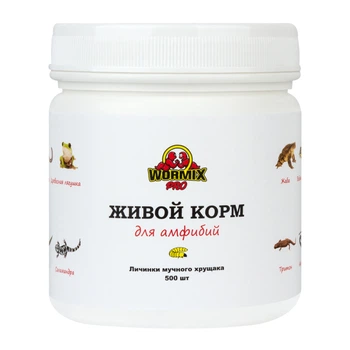 Живой корм для амфибий - Мучной хрущак 500 шт. Ладья-2