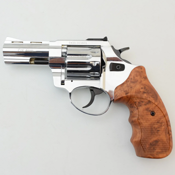Револьвер флобера STALKER 3 "4 мм Нікель. Коричневий Пластик