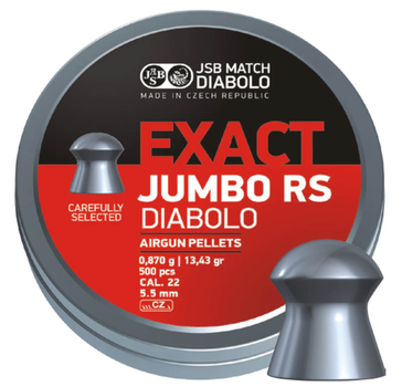Кулі пневм JSB Diablo Exact Jumbo RS 5,52 мм 0,870 гр. (500 шт / уп)