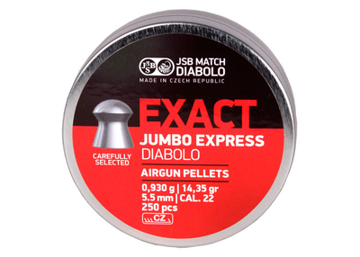 Кулі пневм JSB Diabolo Exact Jumbo Express 5,52 мм 0,930 гр. (250 шт / уп)