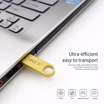 USB флеш накопитель TECHKEY 64Гб. Корпус металл золотой цвет Techkey (1027394640)