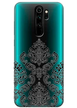 Прозрачный силиконовый чехол iSwag для Xiaomi Redmi Note 8 Pro Мандала (M4651)