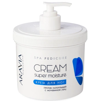 Крем для ног Aravia Professional Super Moisture от натоптышей с мочевиной 550 мл (4009)