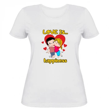 Женская футболка Stedman Love is...happyness XL Білий
