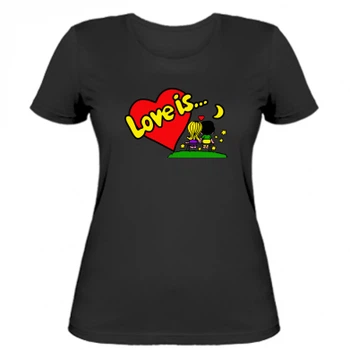 Женская футболка Stedman Love is... XL Чорний