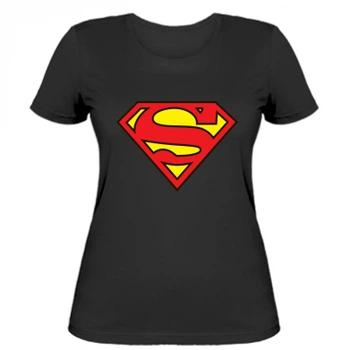 Жіноча футболка Stedman Superman Symbol L Чорний
