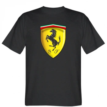 Мужская футболка Stedman Ferrari 3D Logo M Чорний