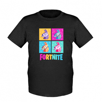 Детская футболка для мальчиков Stedman Fortnite Llamas L Чорний