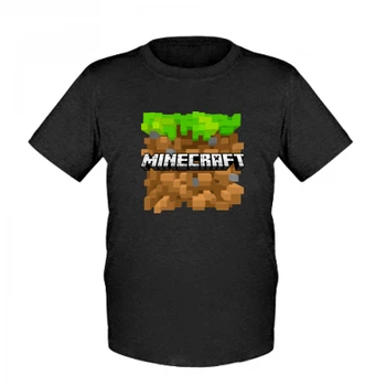 Дитяча футболка Stedman Minecraft Main Logo L Чорний