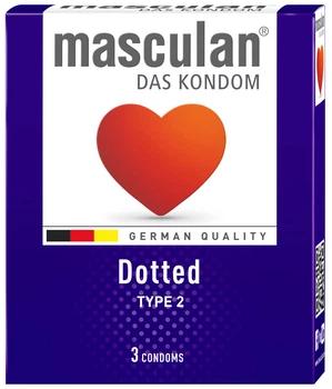 Презервативи Masculan Dotted 3 шт. (4019042000066/4019042700751)