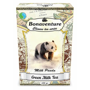Зелений чай Bonaventure Green Tea Milk Panda 100г