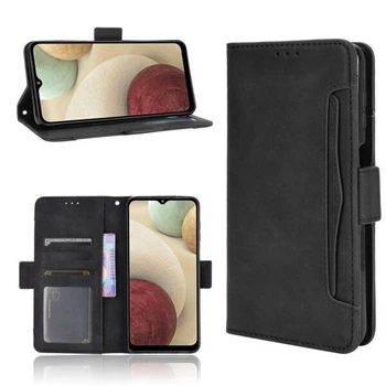 Чехол-книжка с кармашками Deexe Wallet Stand для Samsung Galaxy M32 (M325) - Black