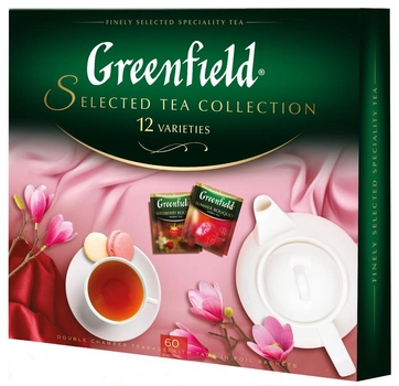 Набор чая пакетированного Greenfield Selected tea Collection 12 видов 60 шт (4823096808919)