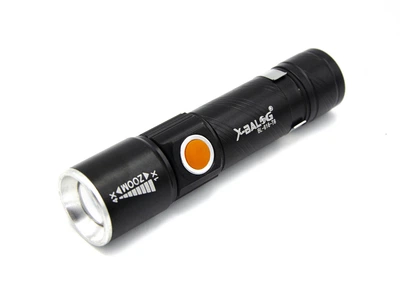 Фонарик на аккумуляторе X-Balog Police BL-616 с линзой зарядка от USB (BL616)