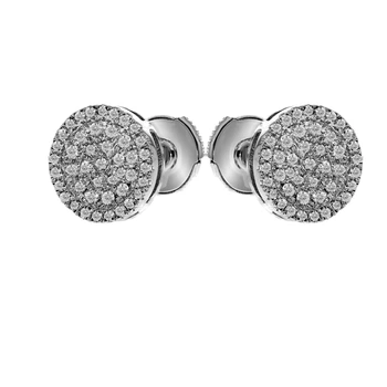 Серьги из белого золота с бриллиантами 1313370