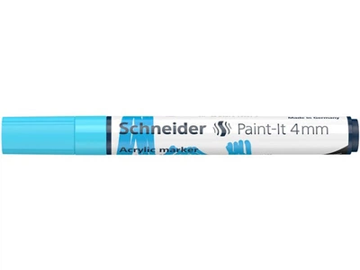 Маркер акриловый Schneider Paint-it 320 4 мм синий пастельный (S120230)
