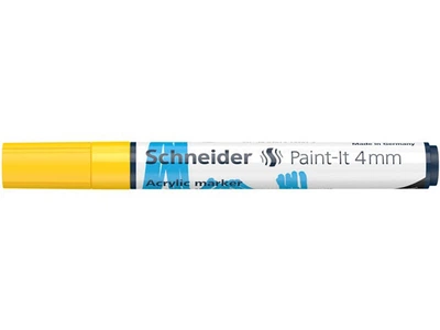 Маркер акриловый Schneider Paint-it 320 4 мм желтый (S120205)