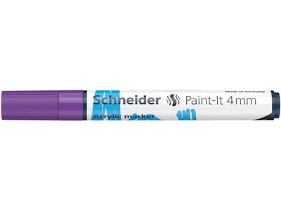 Маркер акриловый Schneider Paint-it 320 4 мм фиолетовый (S120208)