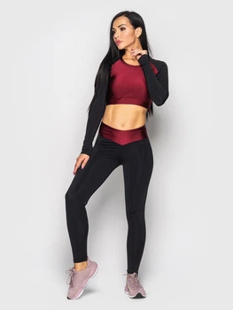 Костюм для фітнесу (топ та лосини) Go Fitness 90010-1 розмір XS-S