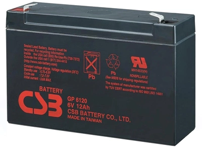 Аккумуляторная батарея CSB 6V 12Ah (GP6120)