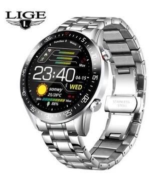 Смарт часы Lige IP68 C2 Bluetooth Фитнес трекер Серебристый