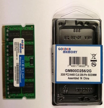 Оперативная память Golden Memory SODIMM DDR2-800 2048MB PC2-6400 (GM800D2S6/2G)