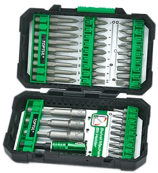 Набор бит и головок для шуруповерта Toptul 1/4" 40 предметов (GAEW4001)