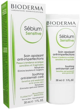 Bioderma Sebium Sensitive Заспокійливий засіб для проблемної шкіри 30ml (497077-378)