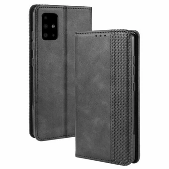 Чохол-книжка Deexe Retro Style для Samsung Galaxy A71 - Black