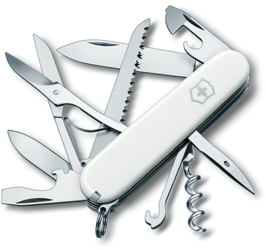 Складной нож Victorinox HUNTSMAN 91мм/15функ/бел /штоп/ножн/пила/крюк Vx13713.7