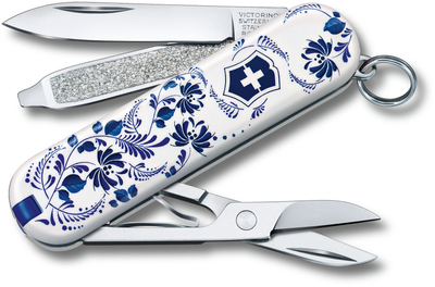 Складной нож Victorinox CLASSIC LE "Porcelain Elegance" 58мм/1сл/7функ/цветн/чехол /ножн Vx06223.L2110