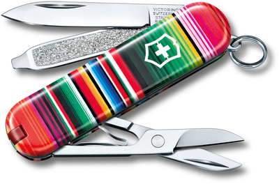Складной нож Victorinox CLASSIC LE "Mexican Zarape" 58мм/1сл/7функ/цветн/чехол /ножн Vx06223.L2101