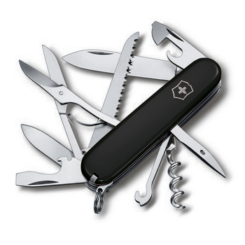 Складной нож Victorinox HUNTSMAN 91мм/15функ/черн /штоп/ножн/пила/крюк Vx13713.3