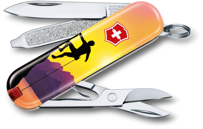 Складной нож Victorinox CLASSIC LE "Climb High" 58мм/1сл/7функ/цветн/чехол /ножн Vx06223.L2004