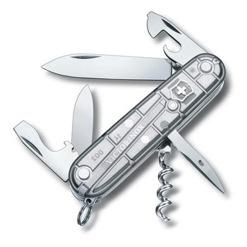 Складной нож Victorinox SPARTAN 91мм/12функ/сереб.прозр /штоп (блистер) Vx13603.T7B1
