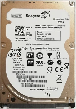 Жесткий диск для ноутбука Seagate Momentus Thin 320GB 2.5" 16MB 5400rpm 3Gb/s (ST320LT020) SATAII Б/У