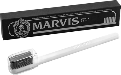 Зубная щетка Marvis с мягкой щетиной Белая (8004395110742)