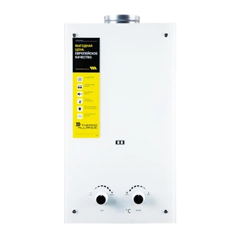 Колонка газовая дымоходная Thermo Alliance JSD20-10GE 10 л стекло (белое) 24629