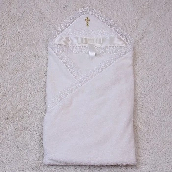 Крыжма Бантик Brilliantbaby 90х90 см айвори