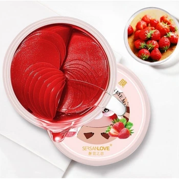 Патчі для очей Sersanlove StrawBerry з екстрактом полуниці (60 штук, 30 пар)