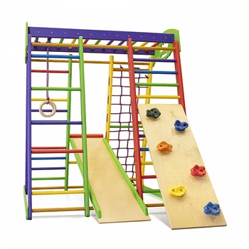Детский спортивный игровой комплекс Baby Sport SB Акварелька Разноцветный 132х124х150 см (мини 1)
